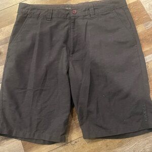 O'Neill Men's Charcoal Flat Front Shorts